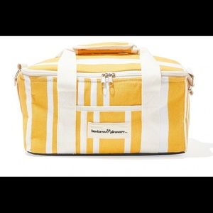 NWT. Business & Pleasure company yellow striped cooler
